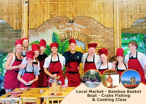 Cooking Class Hoi An:Local Market, Basket Boat, Fishing & Cooking