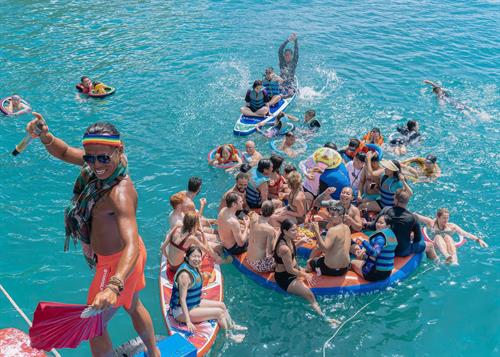 Coral Reef Snorkeling and Floating Bar Party from Nha Trang