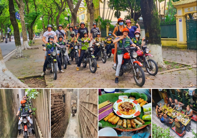 Hanoi Motorbike Tour: Food, Culture and Fun by Vintage Motorbike